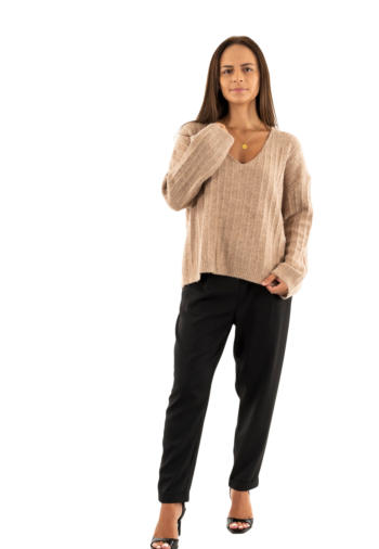 Pull leger grace & mila nancy_22730 taupe