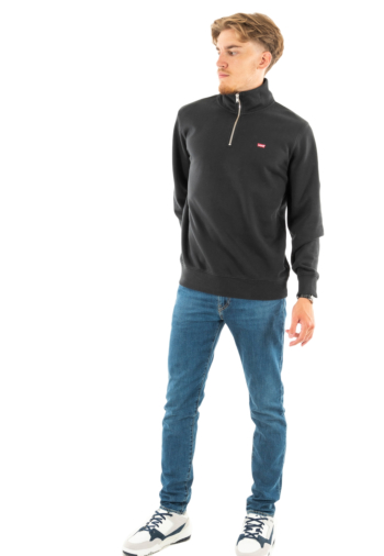 Sweat levi's® original hm 1/4 zip 0000 mineral black