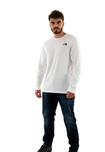 Tee shirt manches longues the north face l/s easy fn41 tnf white