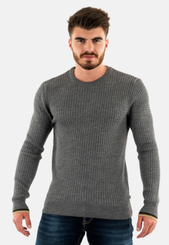 Pull hiver Benson & Cherry fairland gris