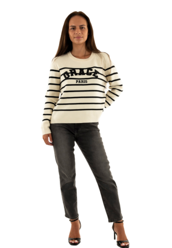 Pull leger grace & mila nahia_22536 ecru