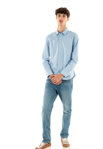 Chemise levi's® ls battery hù shirt slim 0039 soft chambray blue