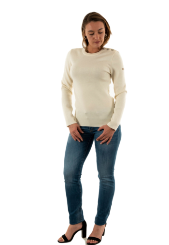 Pull hiver saint james marée ll u tw écume