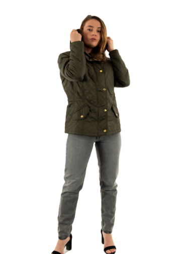 Blousons et vestes barbour millfire quilt gn92 olive/classic