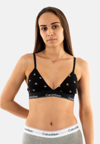 Brassieres calvin klein jeans lightly lined pcs black diamond logo print
