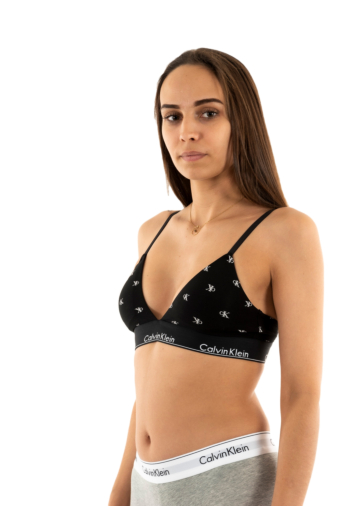 Brassieres calvin klein jeans lightly lined pcs black diamond logo print