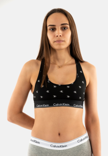 Brassieres calvin klein jeans bralette pcs black diamond logo print