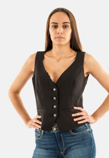 Gilets cardigans guess jeans fatima jblk jet black a996