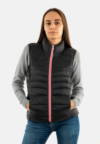 Doudounes only tahoe black zipper dtm+white+diva pink