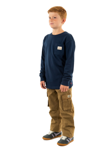 Tee shirts manches longues levi's® organic patch pocket c8d dress blues