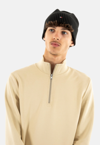 Bonnets tommy jeans flag pima bds black