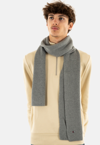 Echarpe tommy jeans flag pima pkh mid grey heather