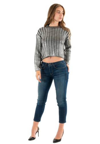 Pull hiver only kama black silver foil