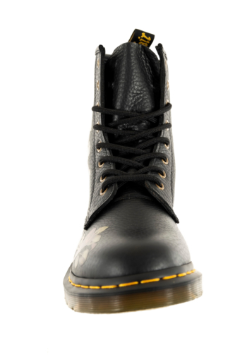 Bottines dr martens 1460 classic tumbled nappa black decayed roses