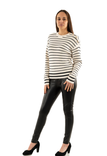 Pull hiver morgan 242-marino ivoire