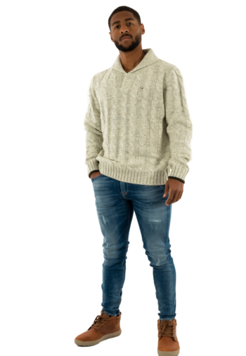 Pull hiver Benson & Cherry fable beige
