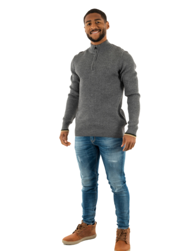 Pull hiver Benson & Cherry fairup gris