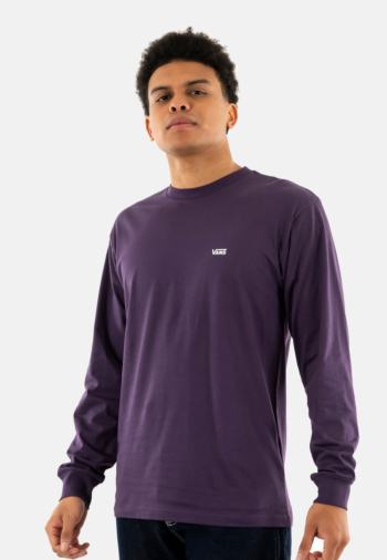 Tee shirt manches longues vans mn left chest hit 11e1 gothic grape