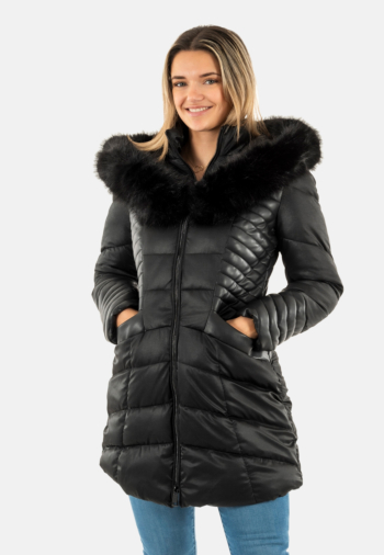 Doudounes guess jeans new oxana jblk jet black a996