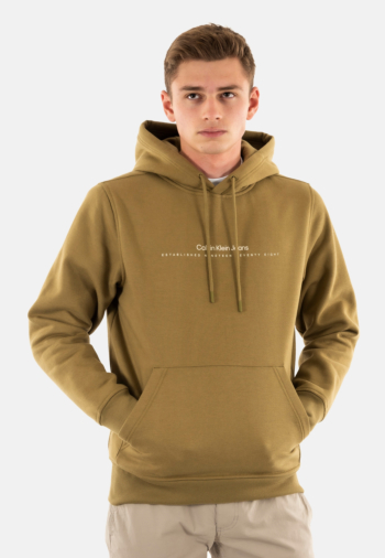Sweat calvin klein jeans minimal logo lff gothic olive