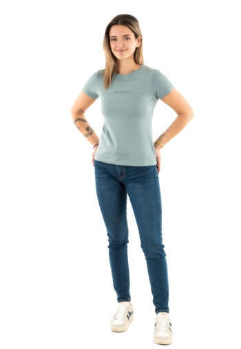 Tee shirt calvin klein jeans institutional graphi pc2 lead