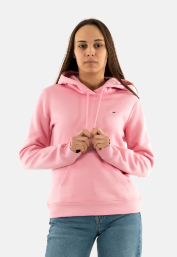 Sweat tommy jeans reg s flag tpf pink sugar