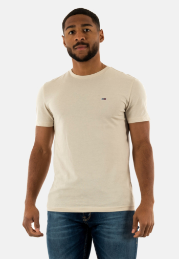 Tee shirt tommy jeans xslim jaspe acg newsprint heather