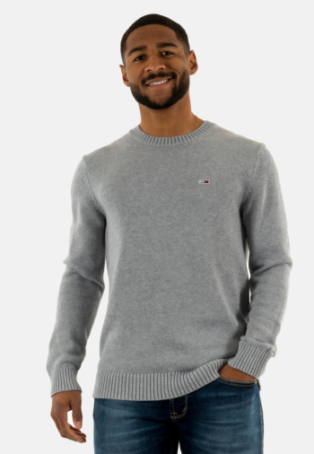 Pull leger tommy jeans slim essntls p6n grey htr