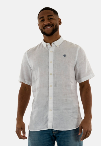 Chemise manches courtes timberland mill brook 1001 white