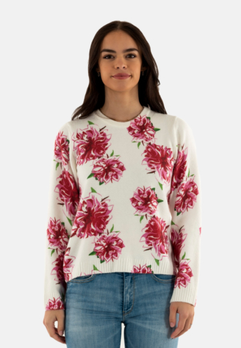 Pull leger morgan 251-mflower ivoire