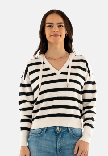 Sweat morgan 241-mballon ivoire/marine