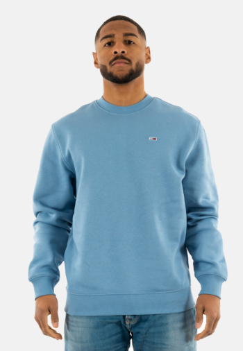 Sweat tommy jeans reg s flag crew dy6 colorado blue