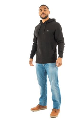 Sweat calvin klein jeans woven label beh ck black