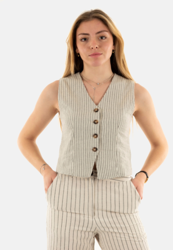 Gilets sans manche la petite etoile volie 11 rayure