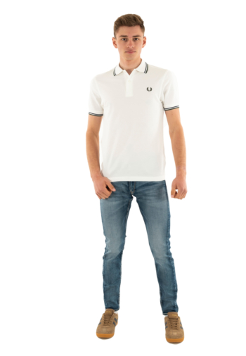 Polos fred perry mm3600 y23 swhit/tnsbl/crtg