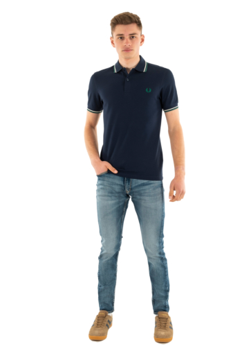 Polos fred perry mm3600 y30 drkcr/lecr/lblgr