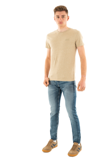 Tee shirt superdry m1011245a 9xe tan brown fleck marl