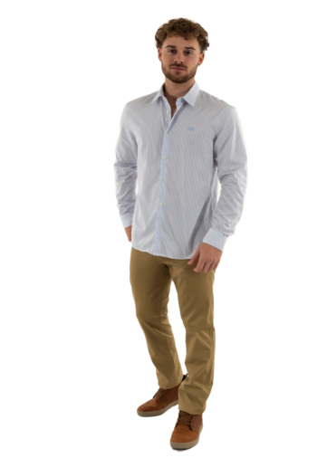 Chemise lacoste ch9087 hsz blanc/panorama-marine