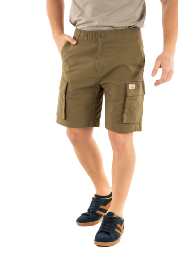 Shorts bermudas calvin klein jeans washed cargo pfq stone gray