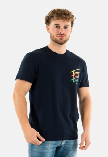 Tee shirt tommy jeans reg twisted sign c1g dark night navy