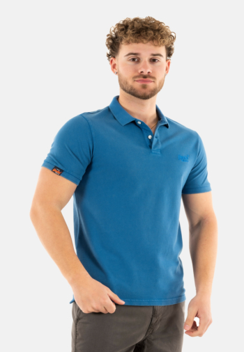 Polos superdry vint destroy polo pvt monaco blue
