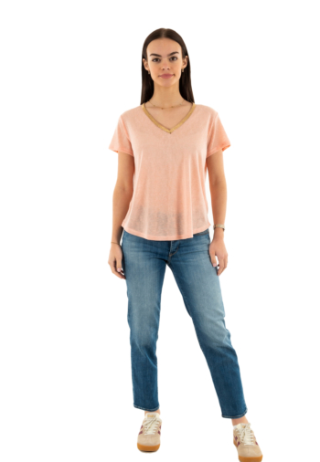 Tee shirt molly bracken t427dp peche