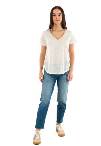 Tee shirt molly bracken t427dp ecru