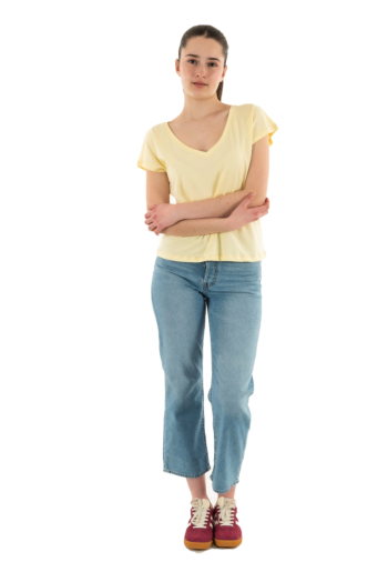 Tee shirt only winnie double cream stitch light gold