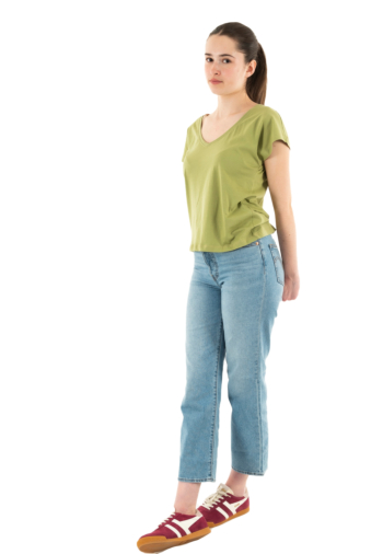 Tee shirt only winnie sage stitch light gold