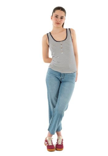 Debardeurs only devin cloud dancer navy blazer