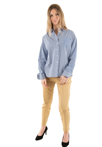 Chemisier la petite etoile coralia 20 bleu/blanc