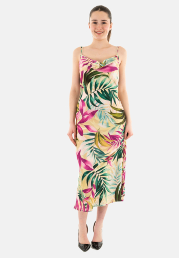 Robe guess jeans w5gk85 p8fy tropical escape prin