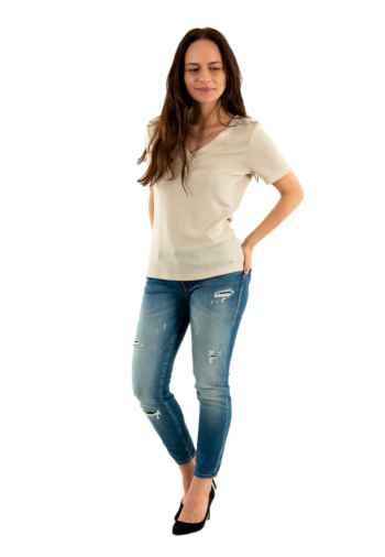 Tee shirt morgan 212-diwi ivoire