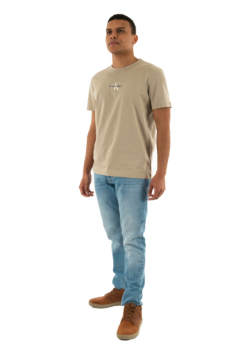 Tee shirt calvin klein jeans monologo pah aluminum